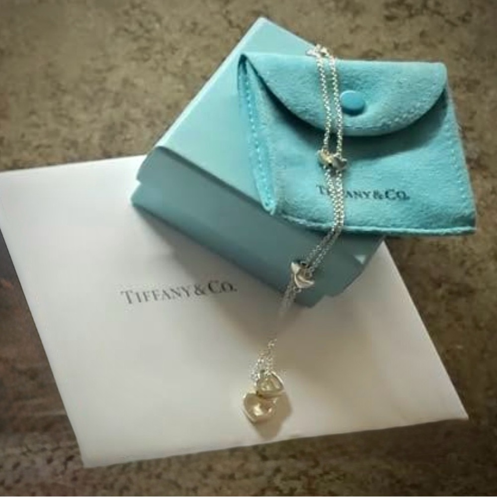 Tiffany & Co. Heart Lariat Necklace - 925 Sterling Silver - Original Box